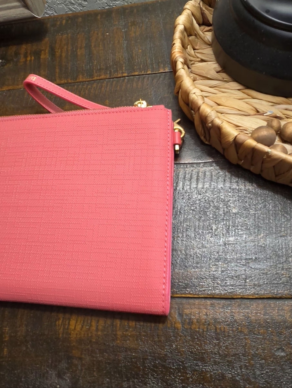 DAGNE DOVER essentials pink Clutch wallet Color Coral Pink NWOT - Picture 16 of 17